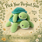 gnomantic Turtle Weighted Stuffed Animals - 22 Inch 4.5 Pounds Weighted Plushies Sea Turtle Stuffed Animal - Big Tortoise Plush Pillow - Cute Plush Toys Gifts for Kids & Adults (Green)