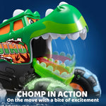 joyin 3-pack motion-activated light-up monster trucks for toddlers with led wheels and press-and-go feature