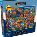 Buffalo Games Eric Dowdle Get Your Kicks on Route 66 Jigsaw Puzzle - 1000 Piece, Adult, 26.75 x 19.75 in - Puzzles for Adults - Includes Reference Poster - Relaxing Game Night Activity