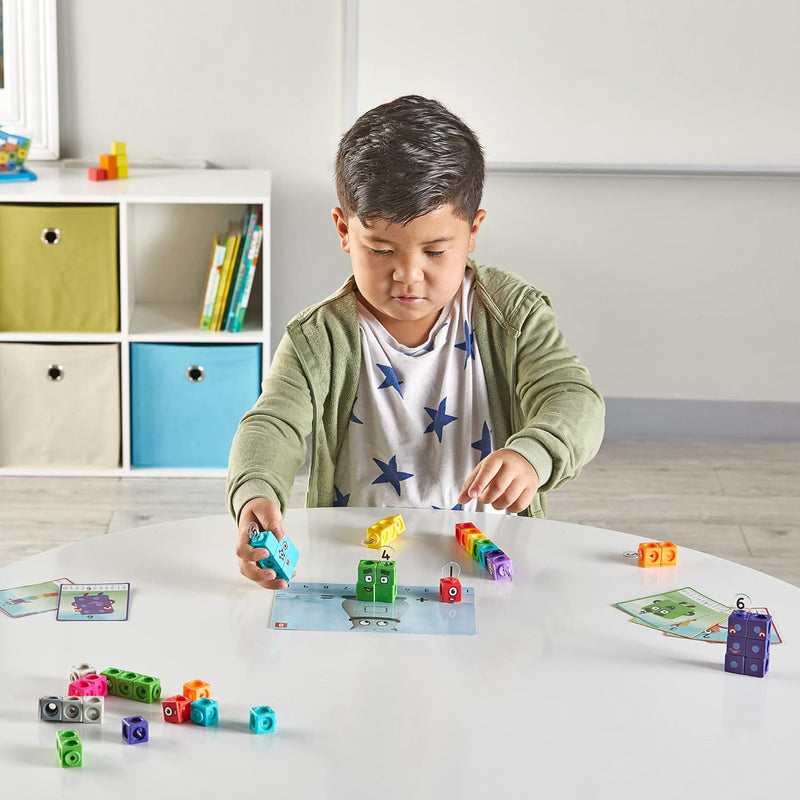 Numberblocks MathLink Cubes, 30 learning activities, counting blocks for kids, ages 3-5, preschool educational toys