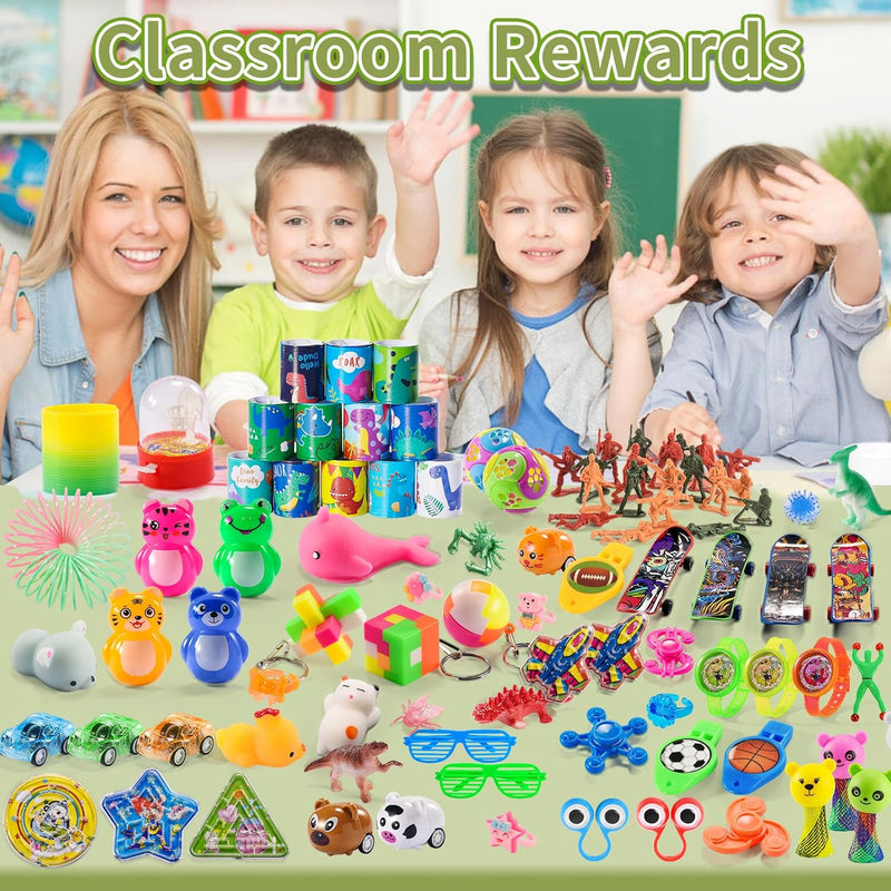 300-Piece Party Favor Assortment: Fidget Toys, Pinata Fillers, Classroom Rewards for Kids