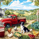 500 piece retro style jigsaw puzzles for adults, perfect for car and food station enthusiasts