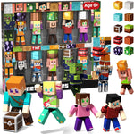 magneverse 20 magnetic action figures 360 degree rotating arms magnetic building blocks toy set for kids 6+ years