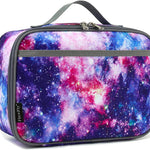 FlowFly Kids Lunch box Insulated Soft Bag Mini Cooler Back to School Thermal Meal Tote Kit for Girls, Boys, Black