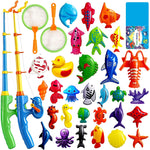CozyBomB Magnetic Fishing Toys Game Set for Kids, Water Table Bathtub Kiddie Pool Party