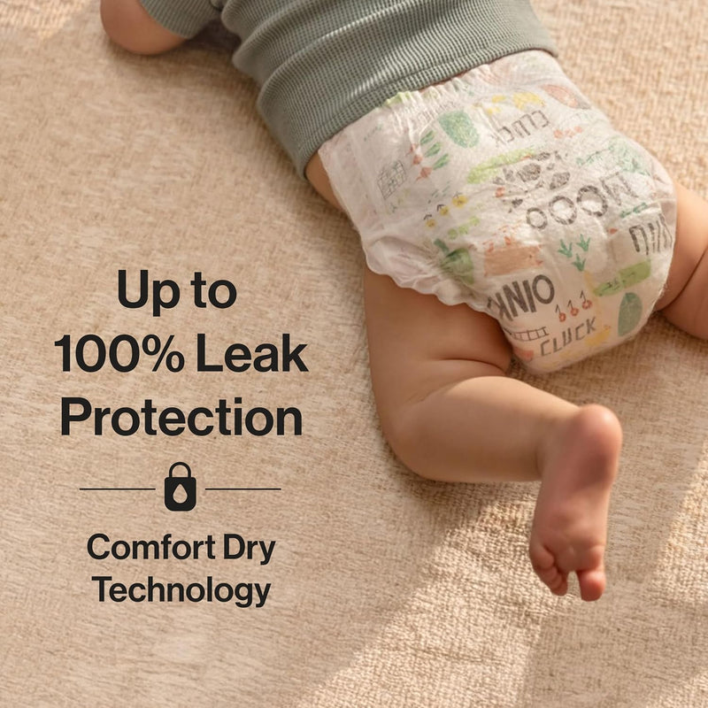 The Honest Company Daytime Daytime Diapers, All the Alpacas, Size 1, 136 Ct