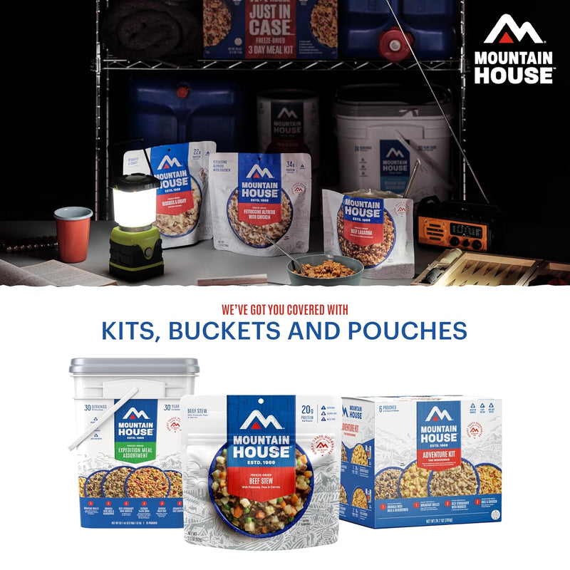 Mountain House Freeze-Dried Breakfast Entree | Backpacking Meals for Camping and Hiking, 4 Servings, 30-Year Shelf-Life, 2-Pack