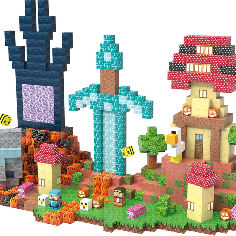 100-Piece JIMI Magnetic Building Blocks STEM Construction Toy Set for Kids Ages 3-8
