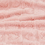 Yurhap Heart Baby Blanket, Love Plush Fleece Baby Blankets for Girls Boys | Soft Sherpa Baby Girl Blanket for Infant Toddler Newborn Gift, Fluffy Baby Essentials, For Crib Stroller, 30"x40", Light Pink