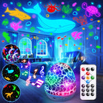 Staryou Sensory Lights Baby Sound Machine Night Light Projector for Kids with Autism, 15 White Noise 3D Films, 31 Colors