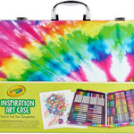 Crayola Inspiration Art Case Coloring Set - Tie-Dye (140ct), Art Supplies Set For Kids, Travel Drawing Kit, Gift for Girls & Boys, Ages 5+ [Amazon Exclusive]