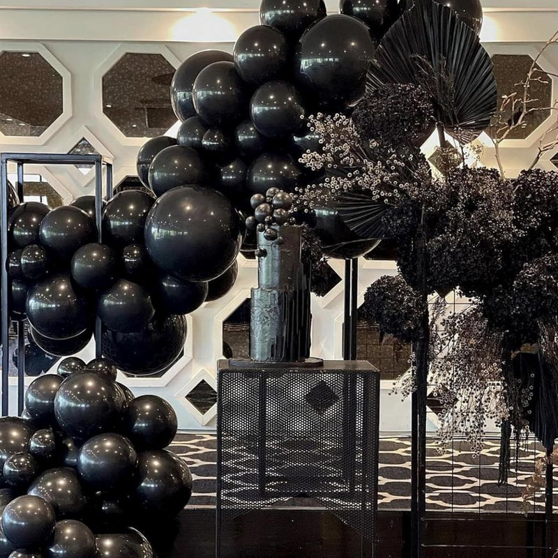 Black Balloon Arch Kit 140 pcs Different Sizes 18 12 10 5 Inch Party Decorations