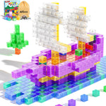 appluses 45pcs magnetic blocks for toddler girl toys, stem sensory autism play for kids 3-5 years
