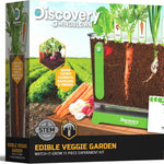 Discovery Edible Veggie Garden Watch-It-Grow Kit for Kids, DIY STEM Activity with 11-Piece Science Kit