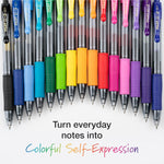 Pilot G2 Premium Gel Roller Pens, Rainbow Gel Pens, G2 Rainbow Colors Pack, 15 Pack Pouch, Fine Point 0.7 mm, Assorted