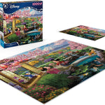 Ceaco - Disney - Thomas Kinkade - Mickey & Minnie in Japan - 1000 Piece Jigsaw Puzzle for Adults - Challenging Puzzle Perfect for Game Nights - Finished Size is 26.5 x 19