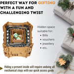 Puzzle Potato Tesla Box - Electronic Puzzle Box - Escape Room Game in a Box - Brain Teaser - 3D Wooden Puzzle for Adults - Money Puzzle Box for Cash Gift - Birthday GiftBox MoneyBox