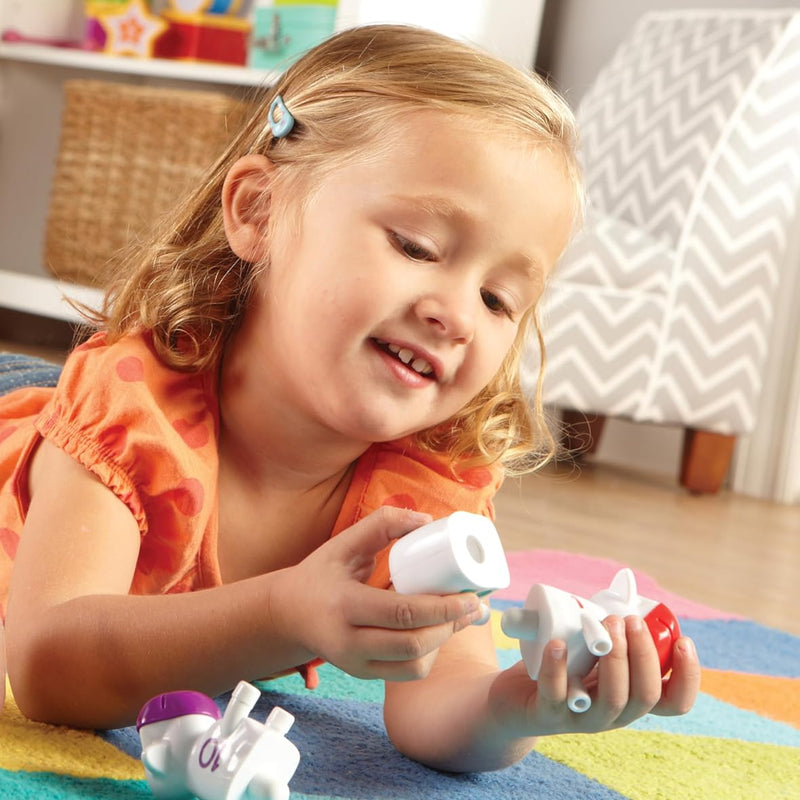 Learning Resources Snap-n-Learn Counting Cows Farm Toy Set for Toddlers, Preschoolers and Pre K Activities