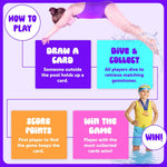 Dan&Darci Pool Gem Hunt Diving Game for Kids - Pools Toys for Kid Ages 6 7 8 9 10 11 12 Year Old - Water Games Swimming Dive Toy - Gifts for Girls, Boy Ages 6-8, 8-12, Summer Fun