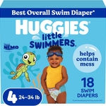 Huggies Little Swimmers Swim Diapers Size 4, 18 Count