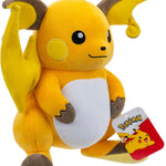 Pokemon 12" Large Raichu Plush - Officially Licensed - Pikachu Evolution Figure - Authentic Soft 12-Inch Stuffed Animal Toy - Gift for Kids, Boys, Girls - 2+