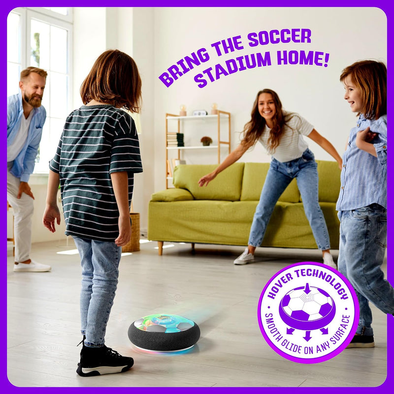 Ninja Blast Hover Soccer Light-Up Ball, Indoor Toy Games, Kids Gifts for Age 5-12, Birthday Gift for Boys