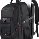 LifetimeWarranty Extra Large Travel Backpack With 52L Capacity, Long-Term Durability TSA Backpack,Anti-Theft 17.3" Big Business Laptop Backpack for Men&Women,Water Resistant College Rucksack Bag Black