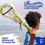 SwimWays Hydro Lacrosse Waterproof Lacrosse Set for Ages 5+ | Lightweight, Travel-Friendly Set Includes Ball for On-the-Go Play Anywhere, Encourages Exercise; Boosts Hand-Eye Coordination