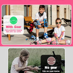 Kids Protective Gear Set, Knee and Elbow Pads with Wrist Guards for Ages 3-8 Year Toddler