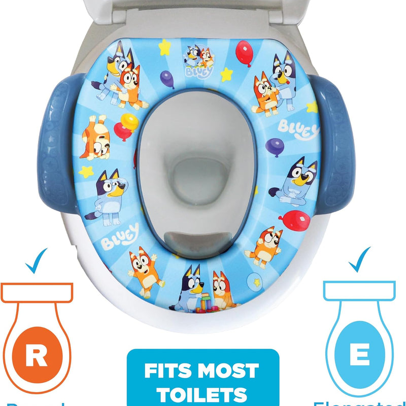 Bluey Soft Potty Seat - Potty Training Toilet Seat, Soft Cushion, Baby Potty Training, Safe, Easy to Clean
