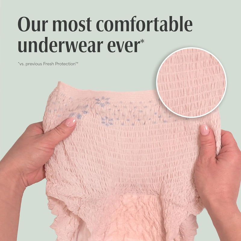 Depend Fresh Protection Adult Diapers for Women, Large, 28 Count