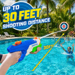 3 Pack Water Guns for Kids Adults, 600cc High Capacity Super Squirt Soaker | 30 Feet Long Range Shooting, Pump Action Water Gun Blaster, Outdoor Summer Pool Beach Water Fighting Toys for Kids and Adults