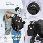 RUVALINO Baby Diaper Bag Backpack with Changing Pad, Baby Shower Gifts | Baby Essentials, Waterproof Travel Baby Bags for Mom Dad Girl Boy, Insulated Bottle Holders, Pacifier Case, Large Capacity