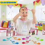 JOYIN 48Pcs Glitter Sticky Hands Party Favors for Kids, Holiday Traditions, Classroom Treasure Box Carnival Prizes Bulk Pinata Stuff Mini Toys