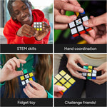 Rubik’s Cube, Edge, 3x3x1 Cube for Beginners, Single Layer Puzzle Problem-Solving STEM Toy, Problem-Solving Brain Teaser, Easter Basket Stuffer, Fidget Toy for Ages 8 & Up