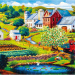 Vintage Wildflowers and Books 500-Piece Puzzle: Recycled Cardboard Jigsaw Challenge for Adults and Seniors