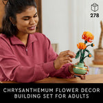 LEGOTM Botanicals Chrysanthemum Building Set for Adults - Artificial Flower - Dinner Table Centerpiece & Decoration Gift