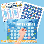 Potty Training Chart for Toddler 5 Fun Styles 17 PCS Potty Chart for Girls with 315 Stickers for Kids Potty Training Reward