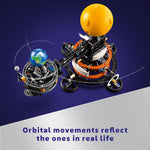 LEGO Technic Planet Earth and Moon in Orbit Building Set, Outer Space Birthday Gift for 10 Year Olds, Solar System Toy for Imaginative, Independent Play, Room Décor for Boys & Girls, 42179