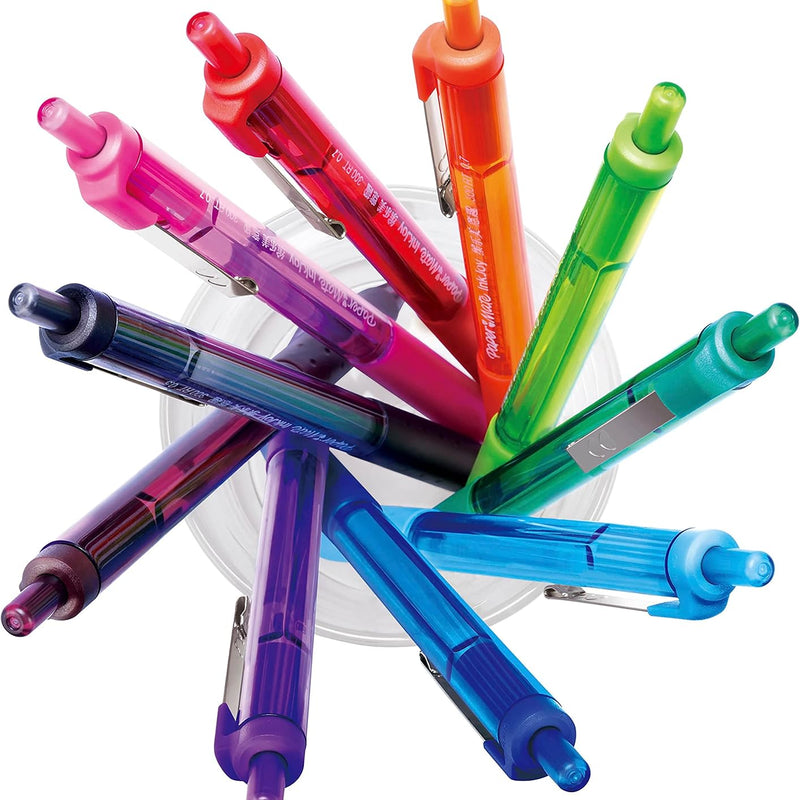 Paper Mate InkJoy 300RT Retractable Ballpoint Pens, Medium Point, Black/Red/Blue Ink, 8 Pack (1945918)