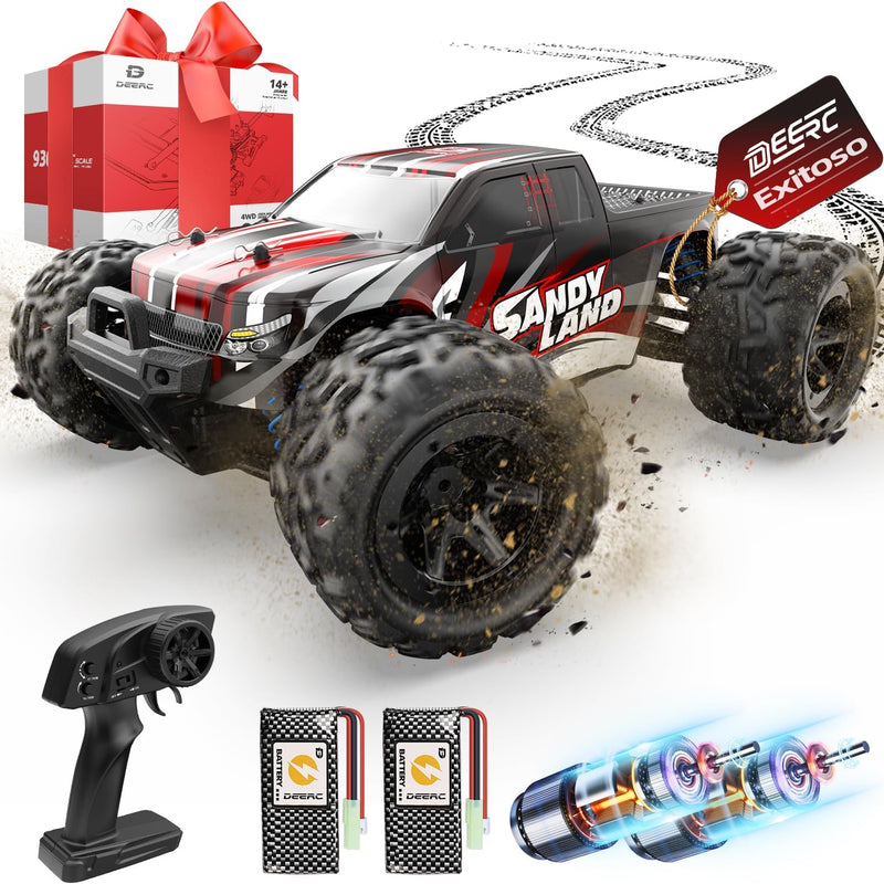 DEERC 9309E 40KPH 4WD Electric Off-Road RC Monster Truck for Adults and Kids with 2.4Ghz Remote