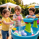 Sizobi Baby Bath Toys, Pool Water Toys Toddler Bath Toys for Kids Ages 1-3 | 1 Year Old Boy Girl Sensory Squeezing Water Bathtub Toys, Baby 6-12-18 Months Bathtub Outdoor Water Table Toy,Birthday Gifts