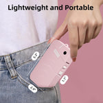 OrgSTA S001 Portable Bluetooth Label Maker Machine with Thermal Printing Pink 203 DPI