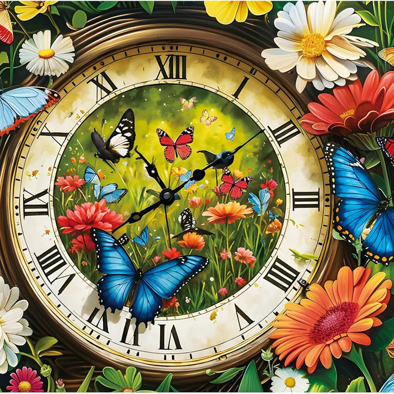 Vintage Wildflowers and Books 500-Piece Puzzle: Recycled Cardboard Jigsaw Challenge for Adults and Seniors