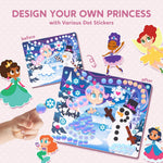 Klever Kits Dot Art Kit for Kids, No Mess Sticker for Kids 3-7, Craft Kits, DIY Creative Activity, Travel Toy, Birthday Presents for Boys Girls (Unicorns & Princess)