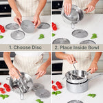 Hungry Artisan 4-Disc Food Mill for Jams, Purees & Silky Sauce | Stainless steel, ergonomic rotary crank; also for tomato sauce, canning, applesauce, baby food, berries & mashed potatoes