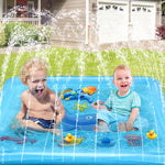 Growsland Splash Pad for Toddlers, Outdoor Sprinkler for Kids | 67" Summer Water Toys Baby Pool Fun Gifts for 3 4 5 6 7 8 9 Years Old Boy Girl Backyard Garden Lawn Outdoor Games