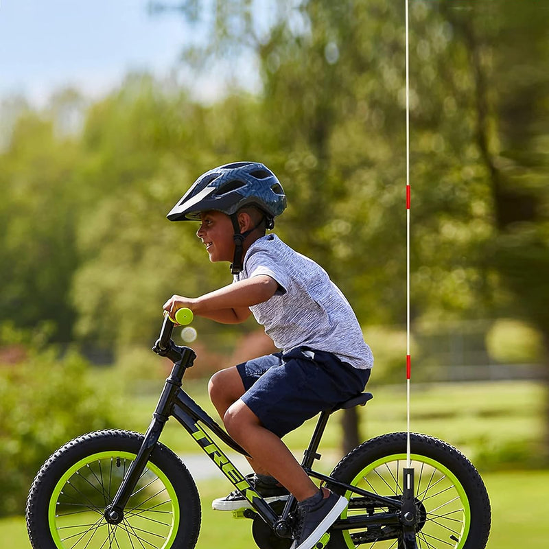 Uelfbaby Bike Safety Flag with Heavy Duty Fiberglass Pole and Adjustable Height