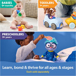 Ms. Rachel Herbie's 1-2-3 Roll! Toy Car with Click-in Figure & Pull Back Action, for Toddlers 1-3Y+