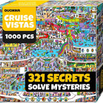 QUOKKA 1000 Piece Puzzle for Adults Cruise Vistas – Jigsaw Puzzles for Adults 1000 Pieces Premium Box Packaging - Extra Fun Challenges - Stunning Scenic Animal - Perfect for Relaxation & Gift Giving